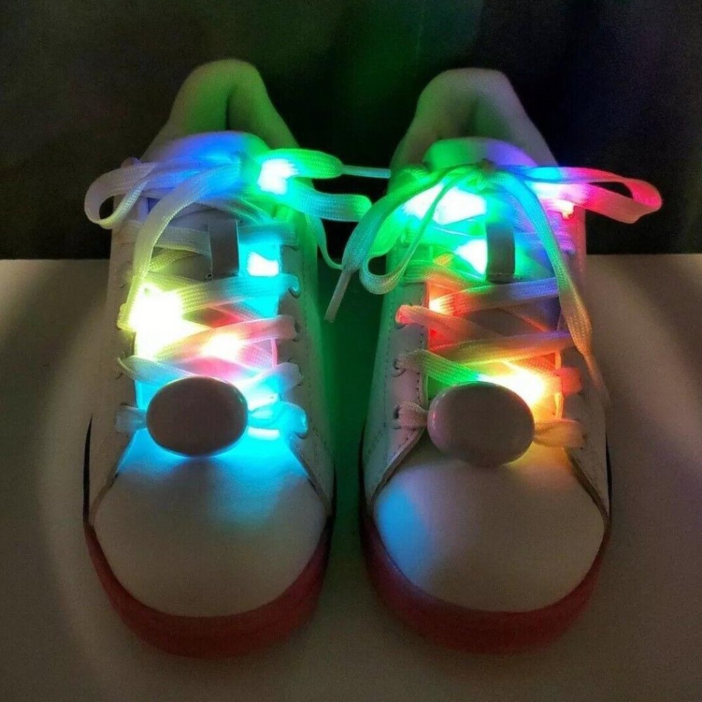 Qupid Women's Light-Up Rainbow PRIDE Sneakers Used Size 6, NEW BATTERIES!!